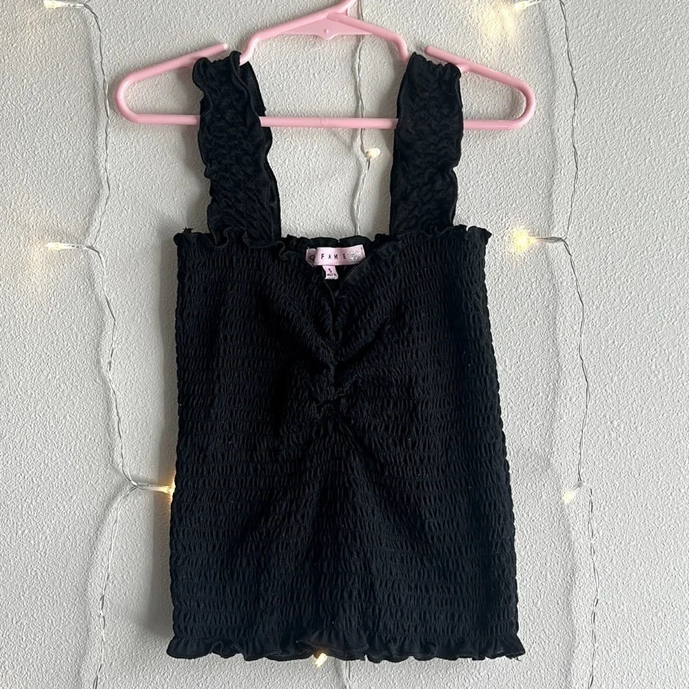 Smocked Tank Top - Black 🖤​